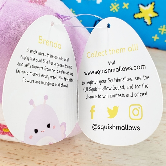 Squishmallow Brenda the Butterfly 4.5" UltraSoft Easter Holiday Plush Toy NWT - Picture 11 of 12
